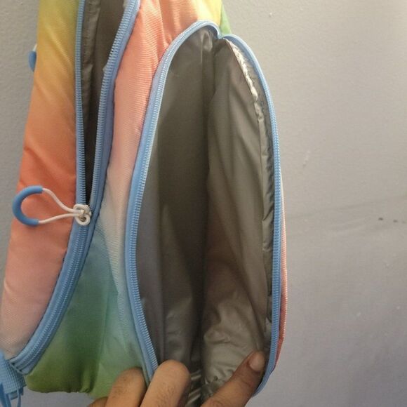 Sun Squad Adult Multicolor Ombre 12 Can Sling Cooler Backpack Bag One Size - Picture 5 of 8